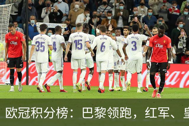欧冠积分榜：巴黎领跑，红军、皇马全胜，曼联第20，国米第21